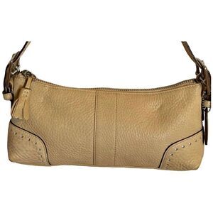 Coach Vintage Y2K Cream Pebbled Leather Hamilton Shoulder Bag LO4S-5052 Baguette